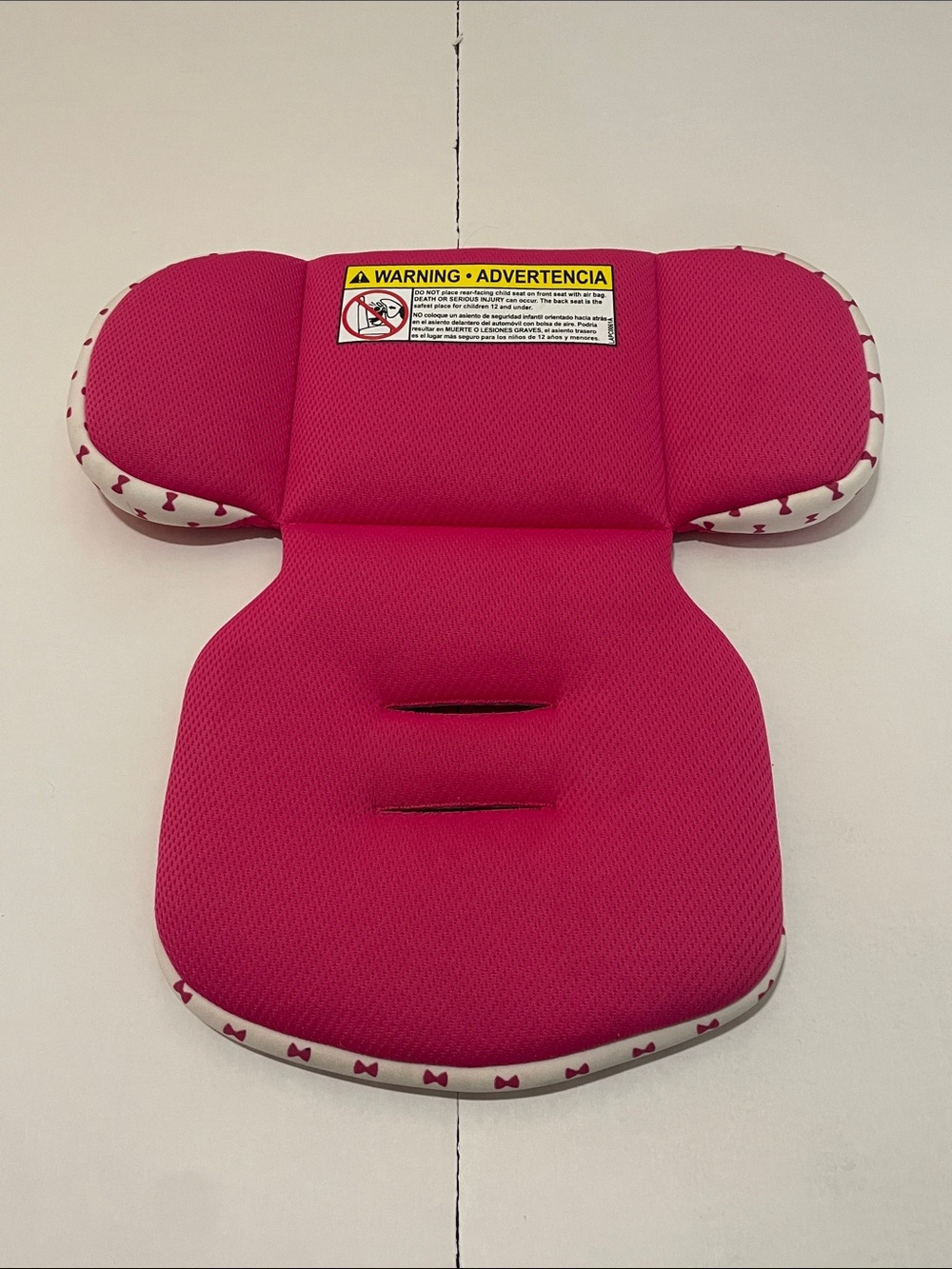 Kids Car Seat Insert Cushion - Hot Pink